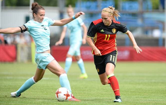 Football, Women, International, Belgium - Russia
