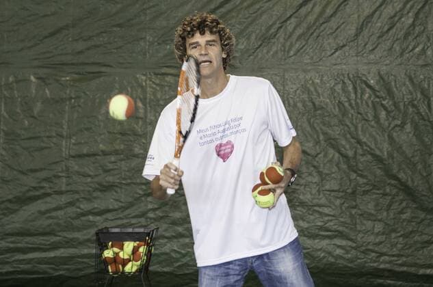 Tennis, Gustavo Kuerten at the Bepantol Baby Event in Sao Paulo