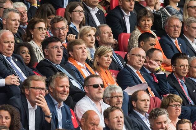 Football, Women's EURO, Dutch royal couple at the opening match