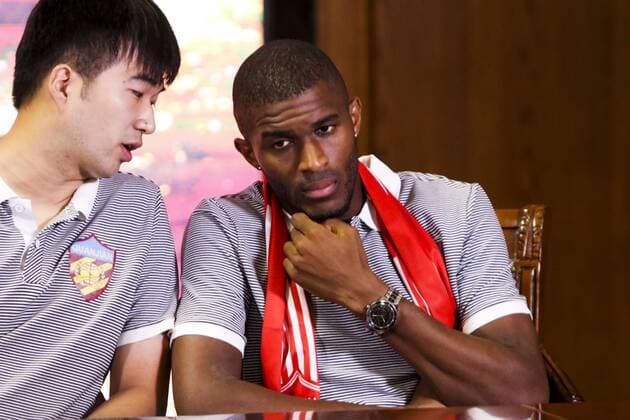Football, Anthony Modeste is presented as a new arrival at Tianjin Quanjian