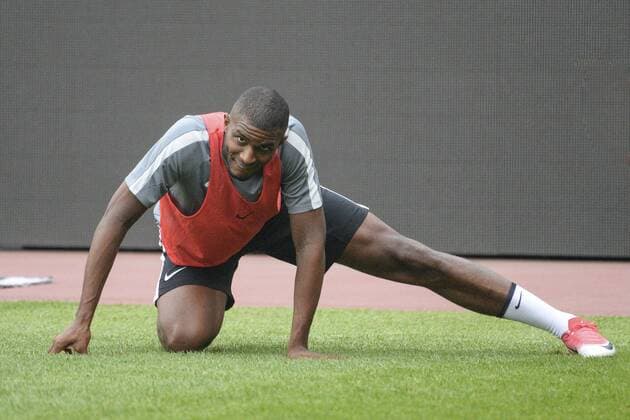 Football, Anthony Modeste in training with Tianjin Quanjian