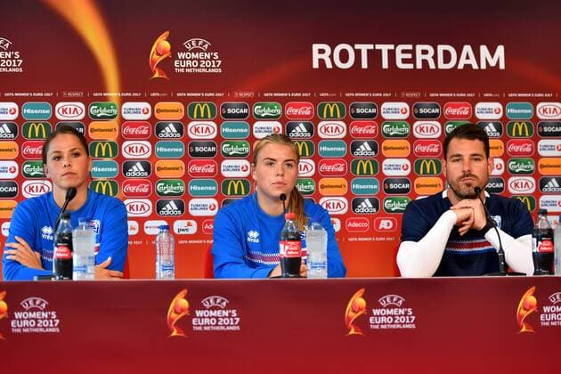 Football, Women's EURO, Iceland Press Conference