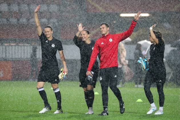 Football, Women's EURO, Germany - Denmark, match cancelled