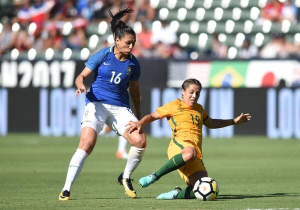 Football, Women, Tournament of Nations, Australia wins