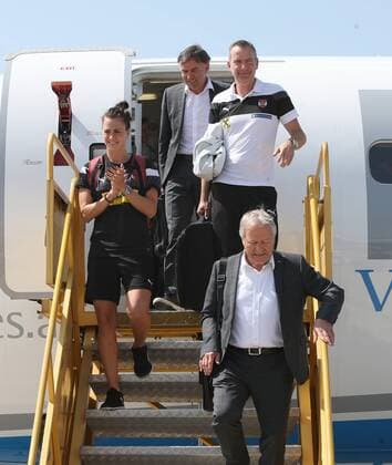 Football, Women's EURO, Austria Arrival in Vienna