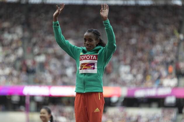 Athletics World Championships in London, Women's 10000m Award Ceremony