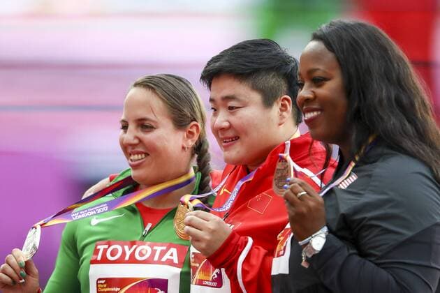 World Championships in Athletics in London, Award Ceremony Women's Shot Put