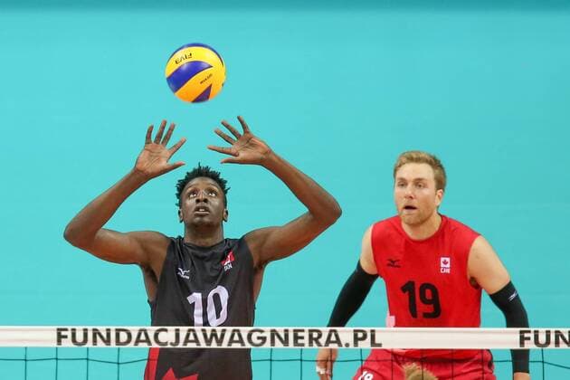 Volleyball, Wagner Memorial in Krakow, Canada - France