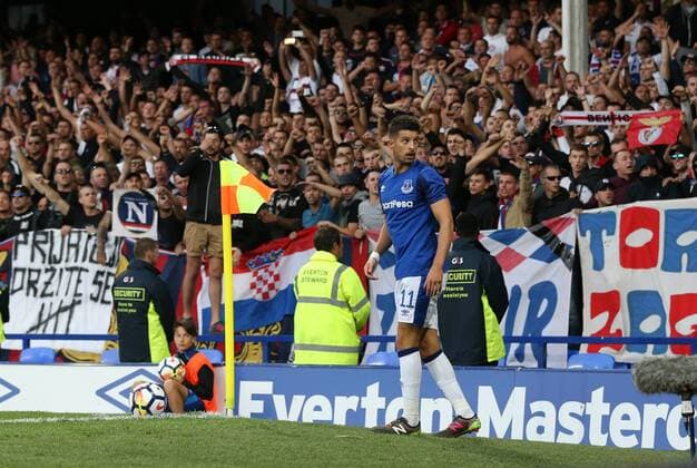 Football, EL Quali, Fan riots during the match, FC Everton - Hajduk Split