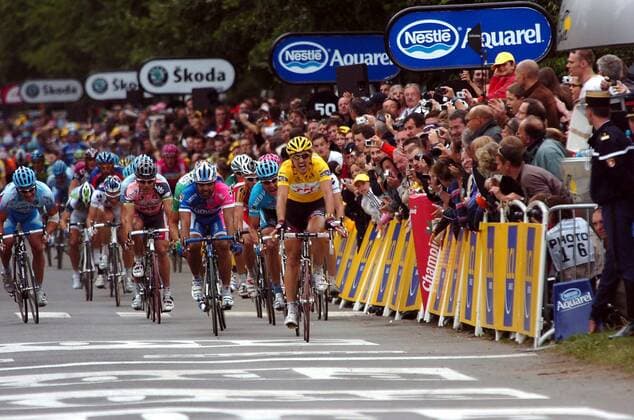 Cycling, Tour de France, Fabian Cancellara wins 3rd stage