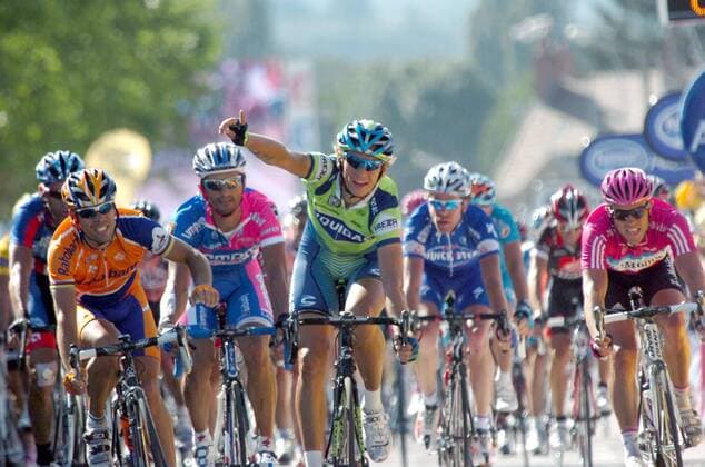 Cycling, Tour de France, Erik Zabel in the green jersey