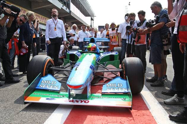 Formula 1, Belgian GP, Mick Schumacher in his father Michael's world champion Benetton B194 car