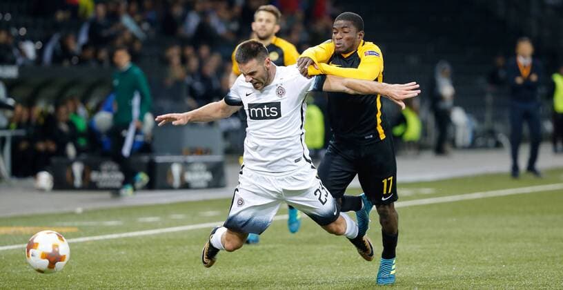 Football, EL, BSC Young Boys Bern - Partizan Belgrade