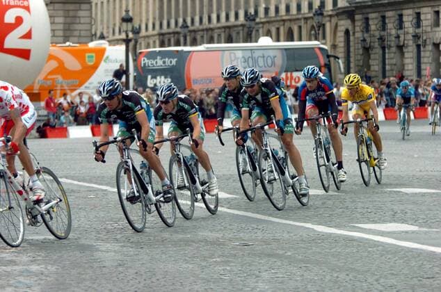 Cycling, Spaniard Alberto Contador (Discovery Channel) wins the Tour de France 2007