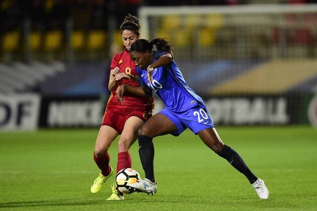 Football, Women's international, France - Spain