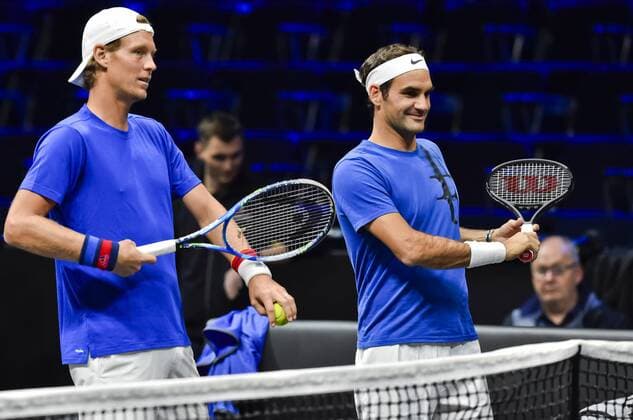 Tennis, Laver Cup Prague, Training