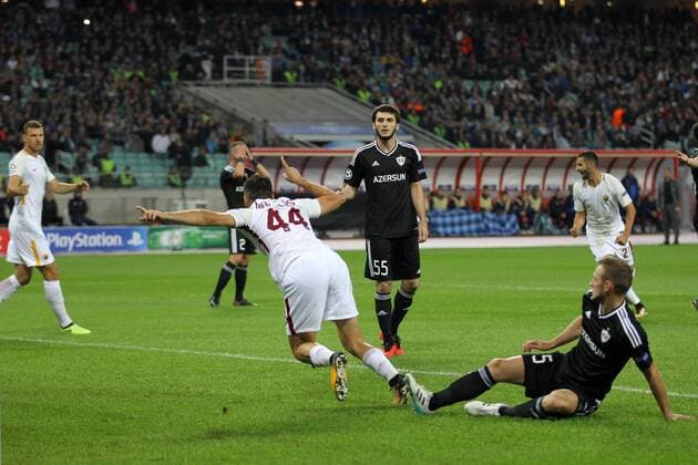 Football, CL, Qarabag Agdam - AS Roma