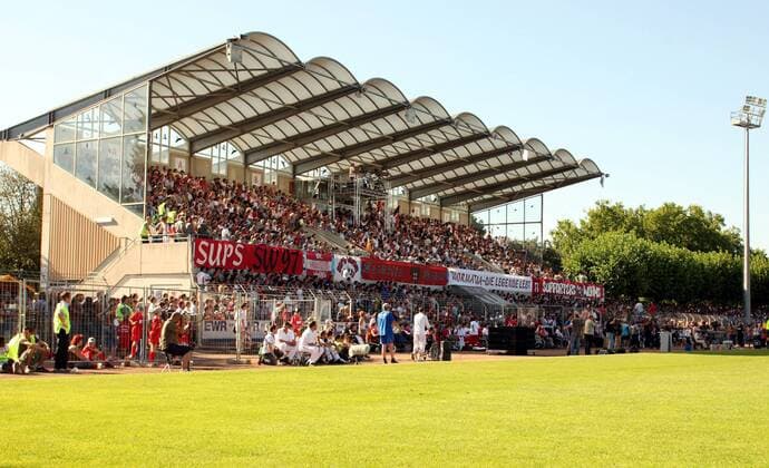football, stadium history Wormatia Worms