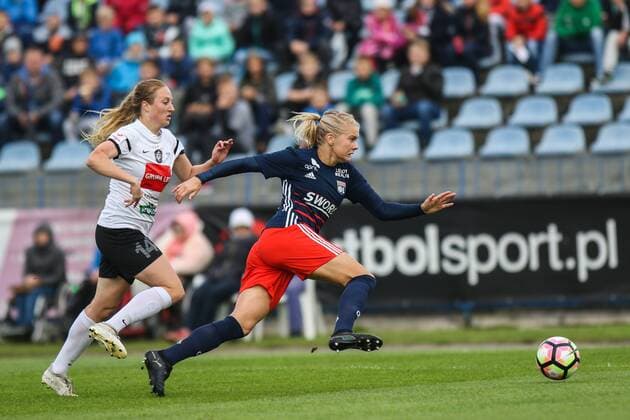 Football, Women, CL, Medyk Konin - Olympique Lyon