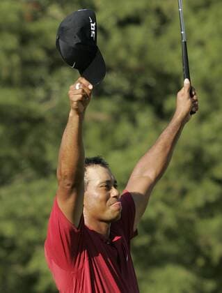 Golf, PGA Championship, Tiger Woods is the winner