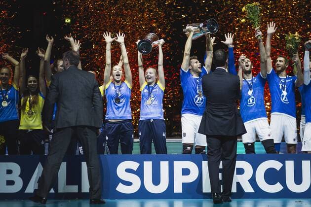 Volleyball Supercup, Men, VfB Friedrichshafen win Supercup