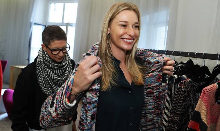 WTA tournament in Linz, tennis ladies shop at Casa Moda