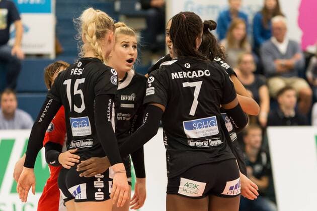 Volleyball, 1. BL, Women, USC Münster - Schwarz Weiß Erfurt