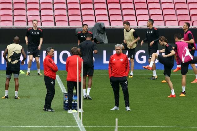 Football, CL, Manchester United Training