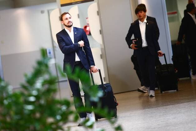 Football, EL, Red Bull Salzburg at the airport