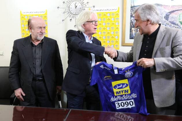 Football, Winfried Schäfer coaches Esteghlal Tehran