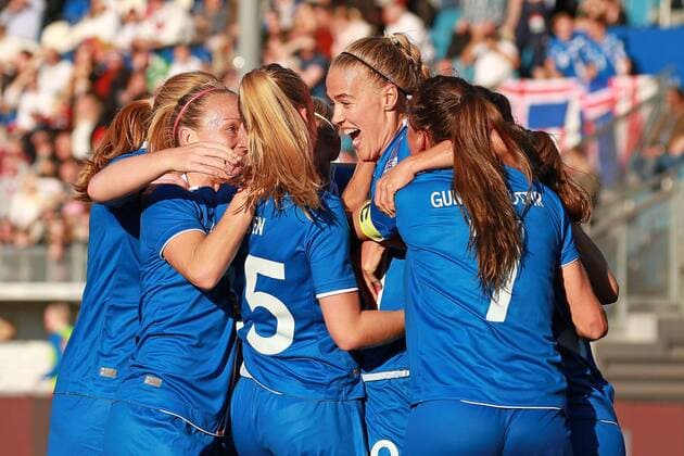 Football, Women, World Cup Quali, Germany - Iceland