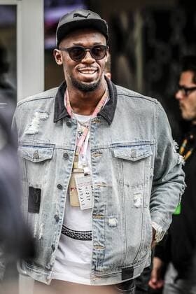 Usain Bolt at the Formula 1 GP in Austin
