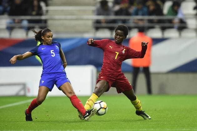 Football, Women's international, France - Ghana