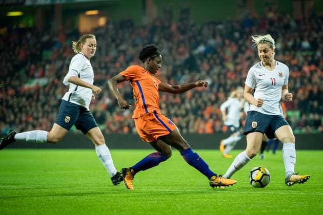 Football, Women, World Cup Qualifier, Netherlands - Norway