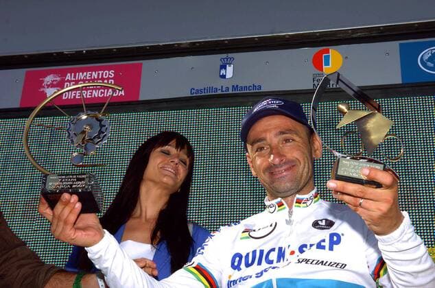 Cycling, Vuelta a Espana, Paolo Bettini wins the 3rd stage