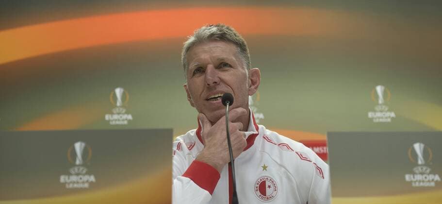 Football, EL, Slavia Prague Press Conference