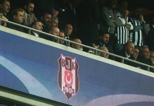 Football, CL, Besiktas Istanbul - AS Monaco, Erdogan in the stands