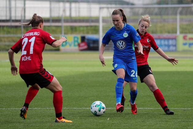 Football, 1. BL Women, SC Freiburg - VfL Wolfsburg