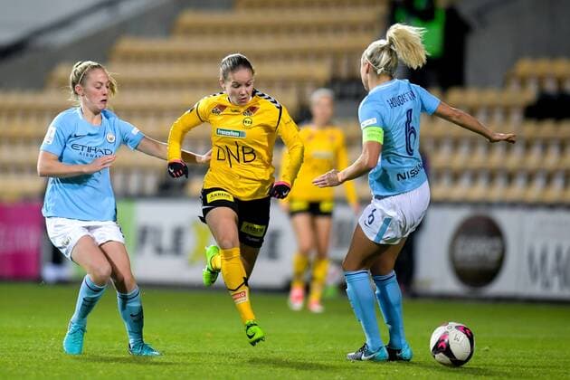 Football, CL Women, Lilleström SK Kvinner - Manchester CIty