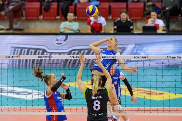 Volleyball, DVV Cup, Allianz MTV Stuttgart - Ladies in Black Aachen