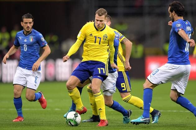 Football, World Cup Playoffs, Italy - Sweden