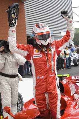 Motorsport, Formula 1, GP Spa, Kimi Räikkönen wins qualifying session