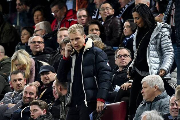 Football, international match Germany - France, Oliver Pocher in the stands