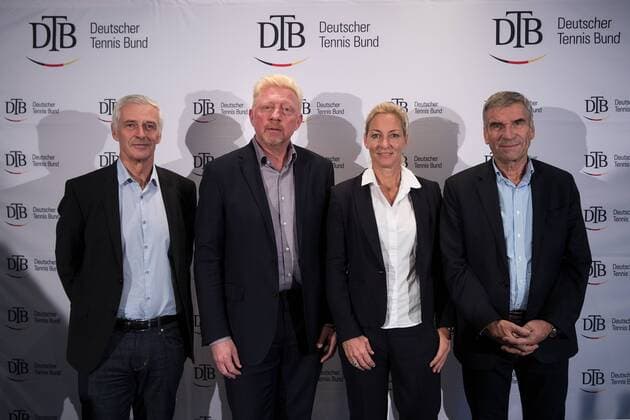 Tennis, DTB PK in Hamburg with Rittner and Becker