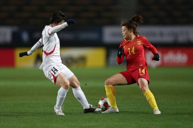 Football, Women, North Korea - China