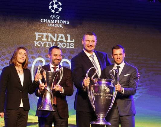 Football, CL, Final logo presented in Kiev