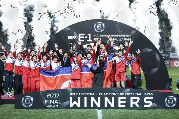 Football, Women, North Korea wins East Asian Championships against Japan