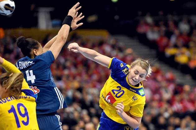 Handball, Women's World Cup, Sweden - France