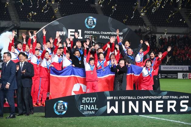Football, Women, North Korea wins East Asian Championship against Japan