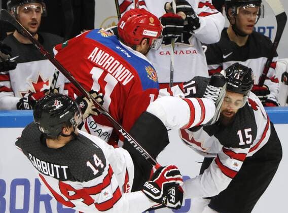 Ice hockey, International match, Russia - Canada